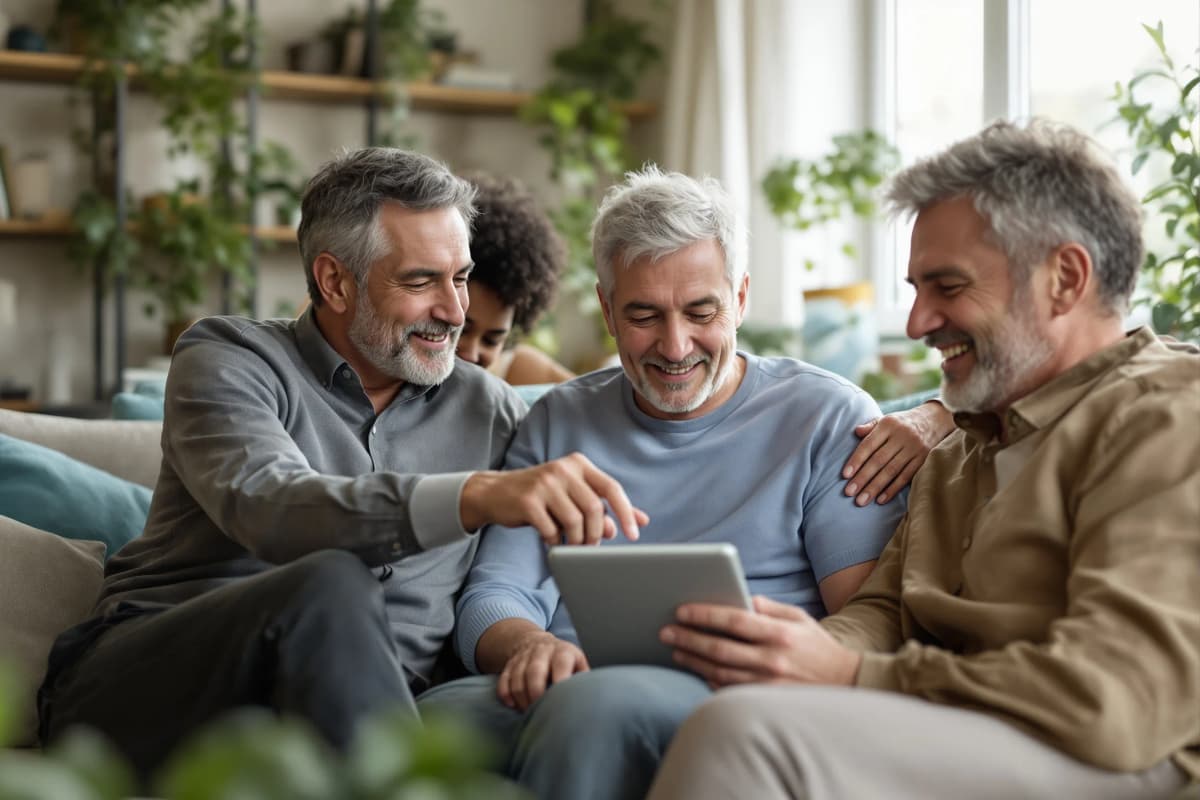 Mitglieder von verbunden.jetzt bei einem gemeinsamen Treffen