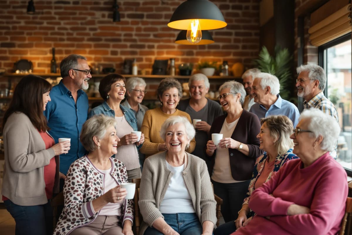verbunden.jetzt Mitglieder bei einem Treffen in der Speicherstadt-Rösterei