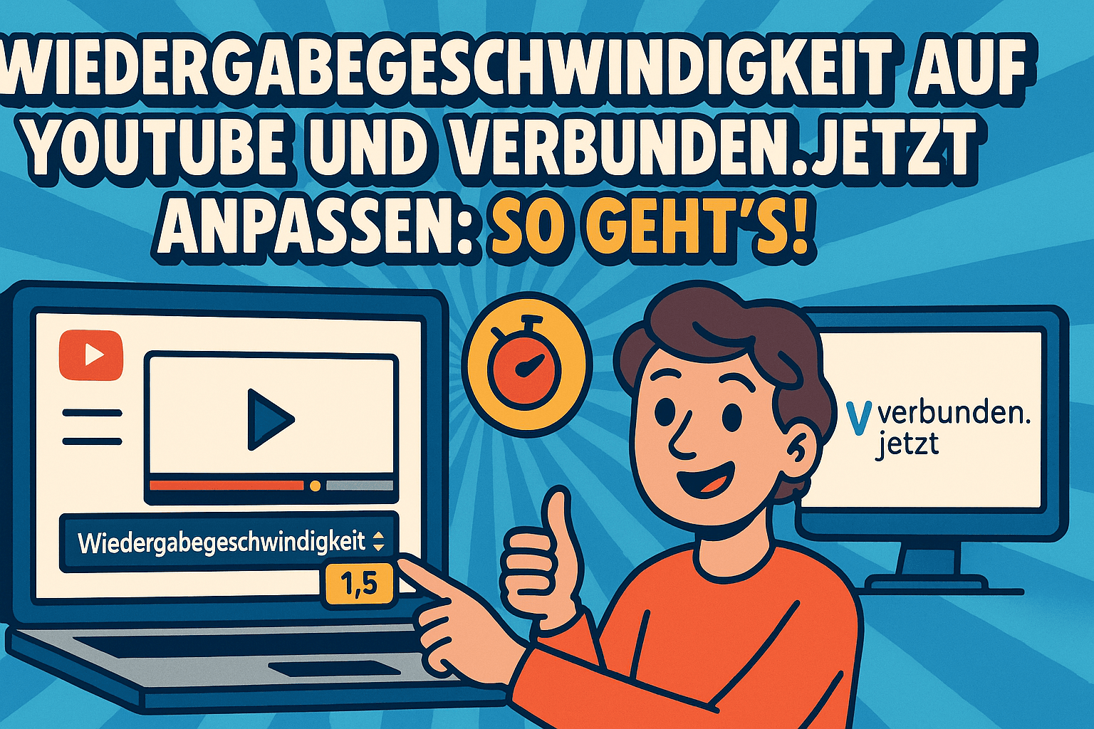 Wiedergabegeschwindigkeit auf YouTube und verbunden.jetzt anpassen: So geht's!
