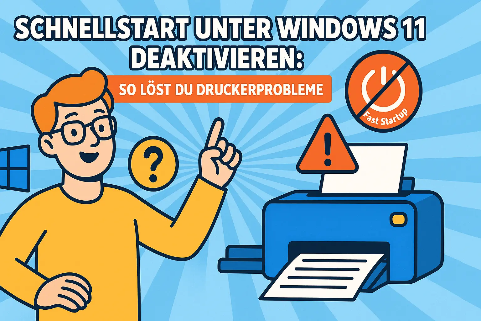 Schnellstart unter Windows 11 deaktivieren: So löst du Druckerprobleme