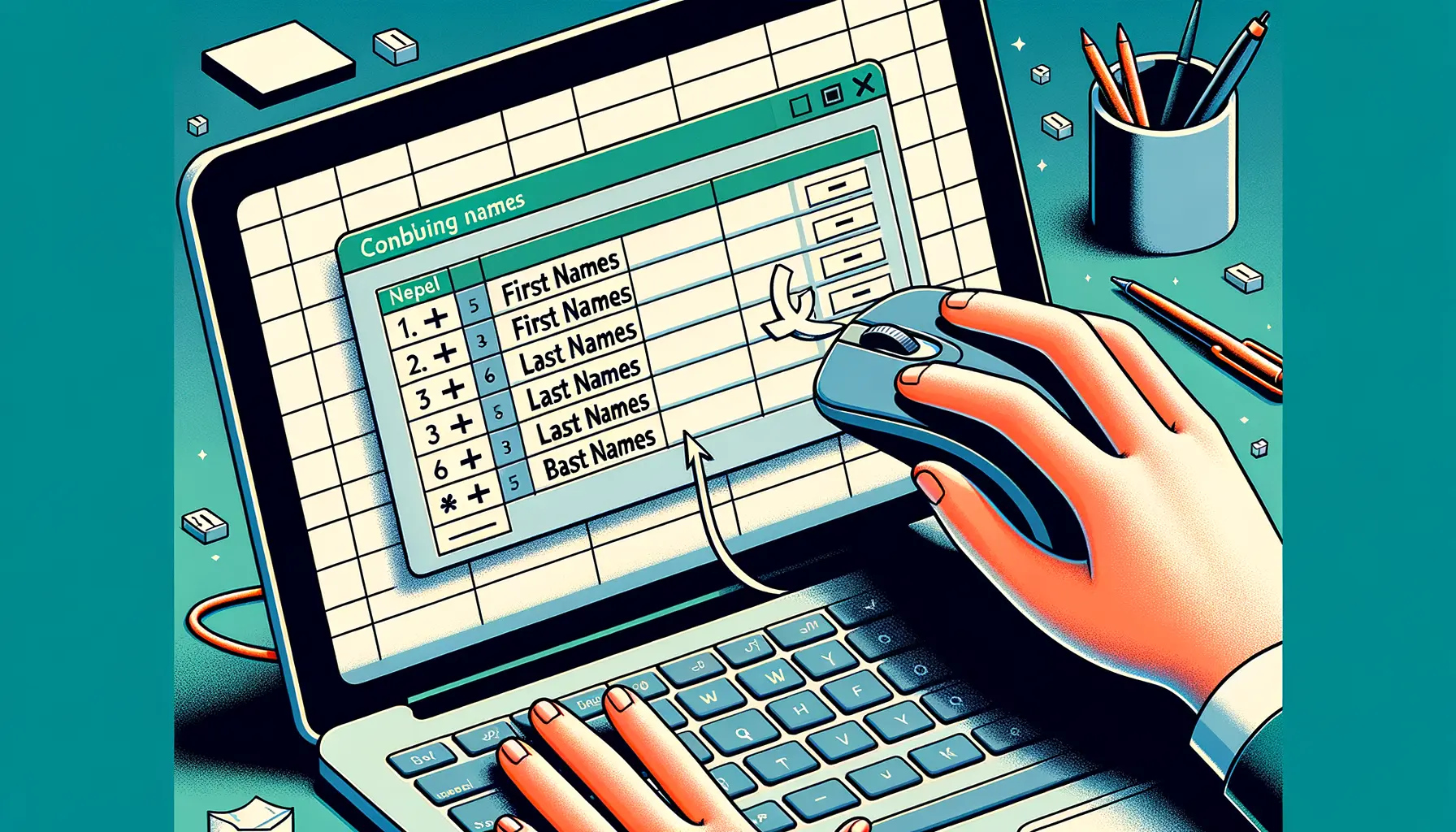 Namen in Excel kombinieren: Schritt-für-Schritt Anleitung
