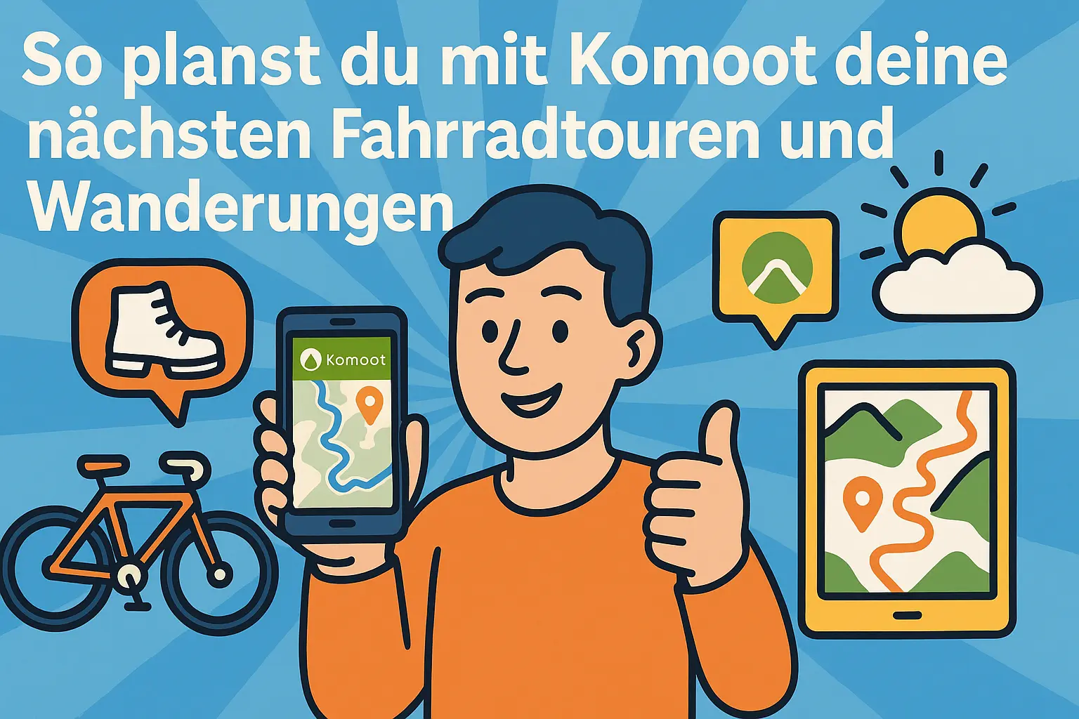 So planst du mit Komoot deine nächsten Fahrradtouren und Wanderungen