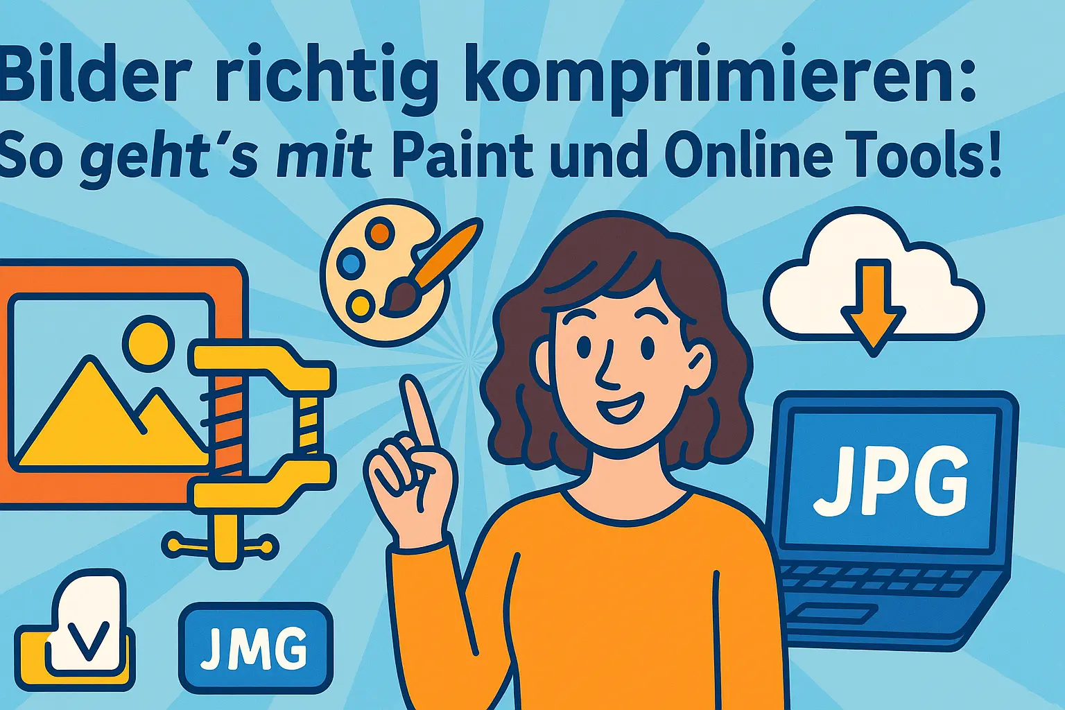 Bilder richtig komprimieren: So geht's mit Paint und online Tools!