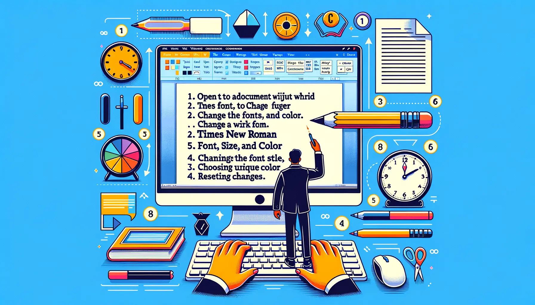 Gestalte dein Word-Dokument: Schriftart, Größe und Farbe ändern leicht gemacht!