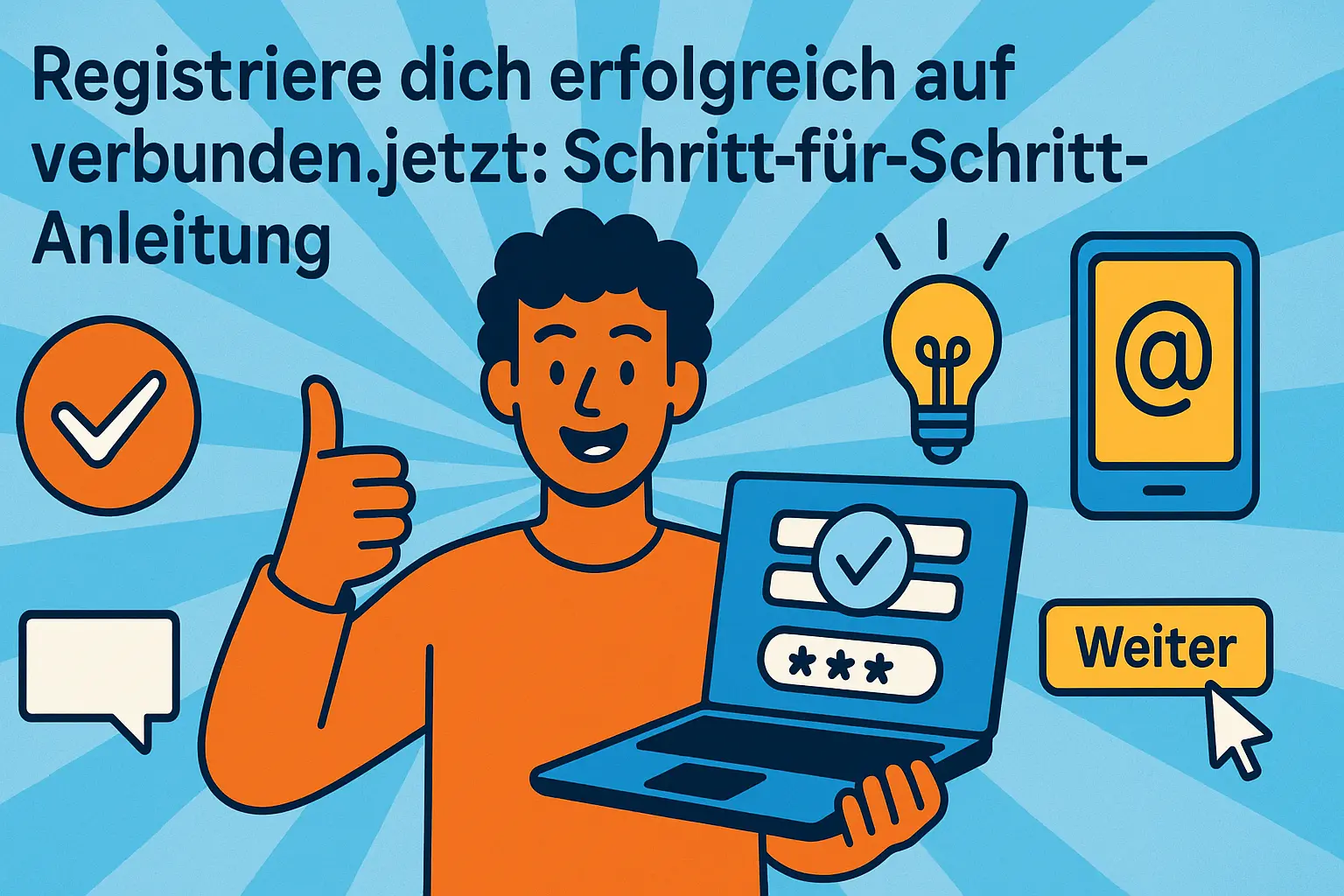 Registriere dich erfolgreich auf verbunden.jetzt: Schritt-für-Schritt-Anleitung