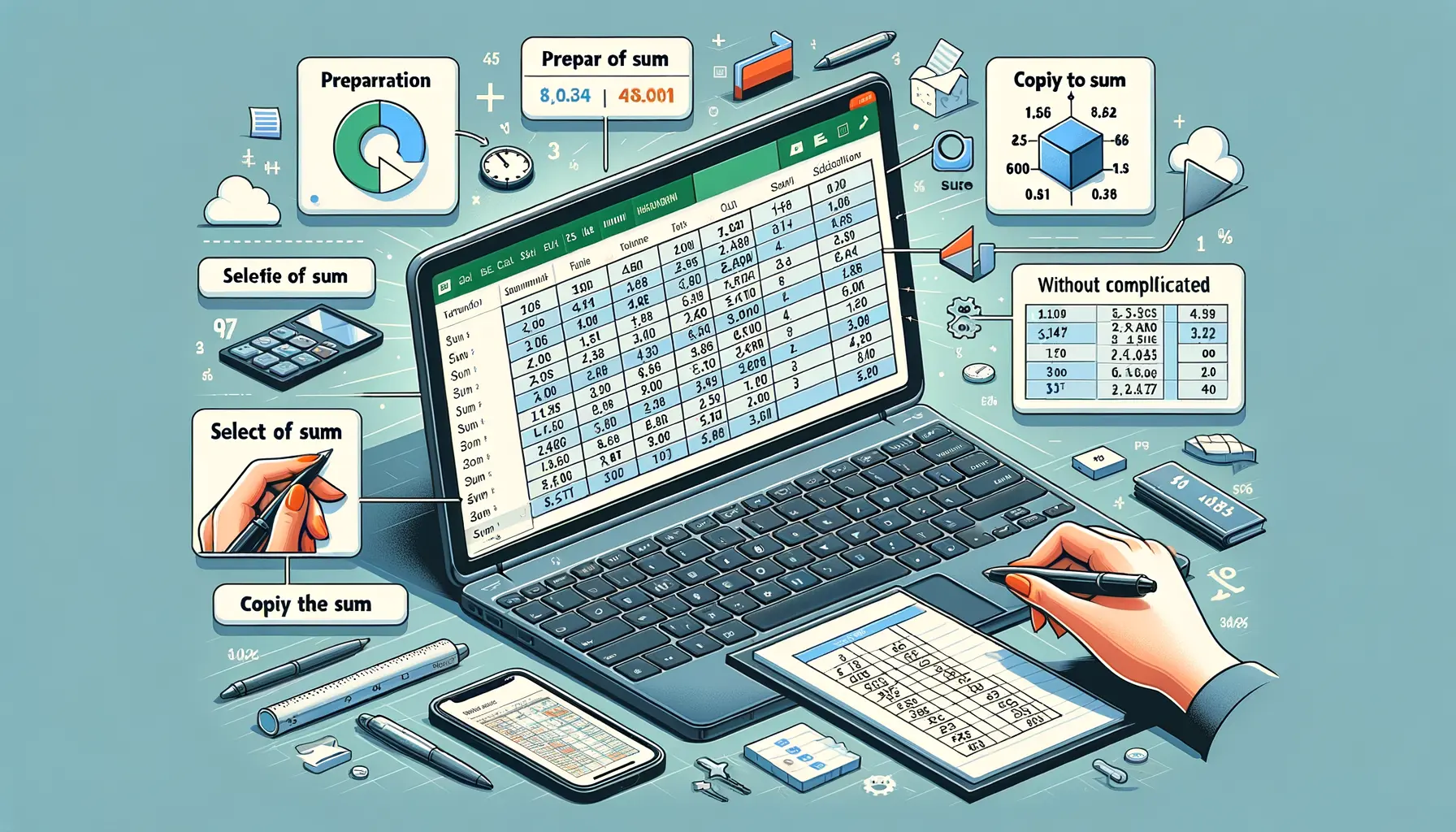 Schnell Summen in Excel bilden ohne komplizierte Formeln