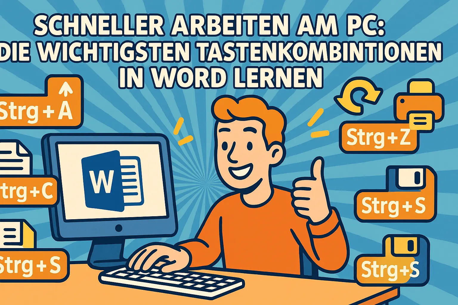 Schneller Arbeiten am PC: Die wichtigsten Tastenkombinationen in Word lernen