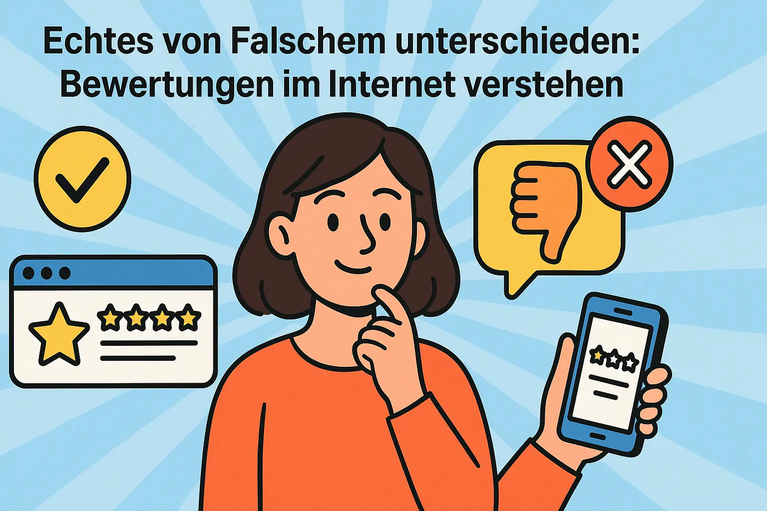Echtes von Falschem unterscheiden: Bewertungen im Internet verstehen