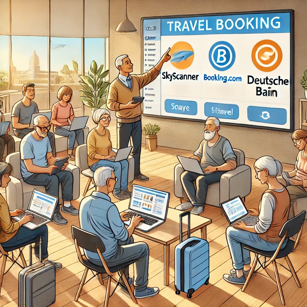 Digitale Planung und Buchung von Reisen