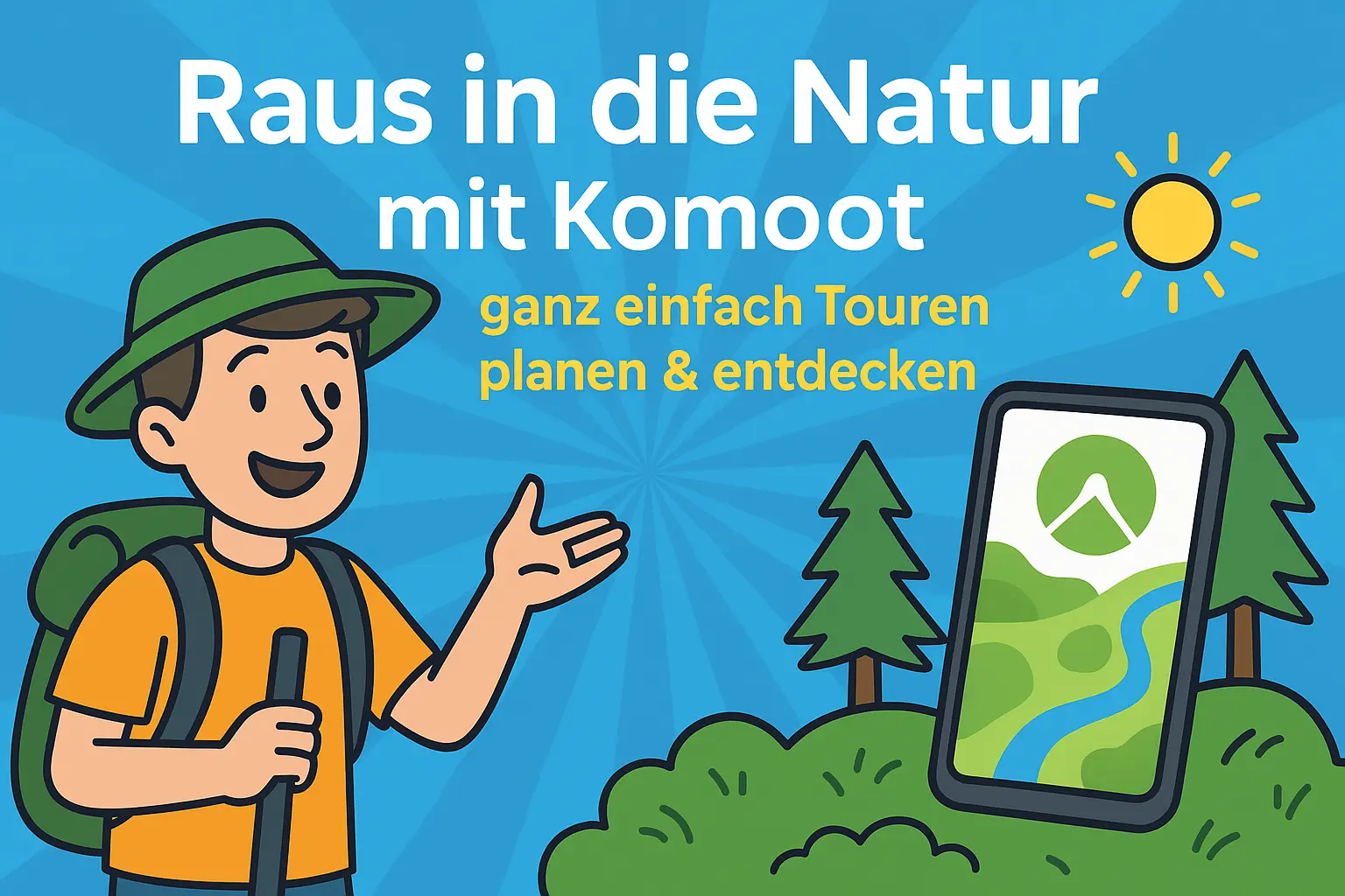 Raus in die Natur – mit Komoot ganz einfach Touren planen & entdecken
