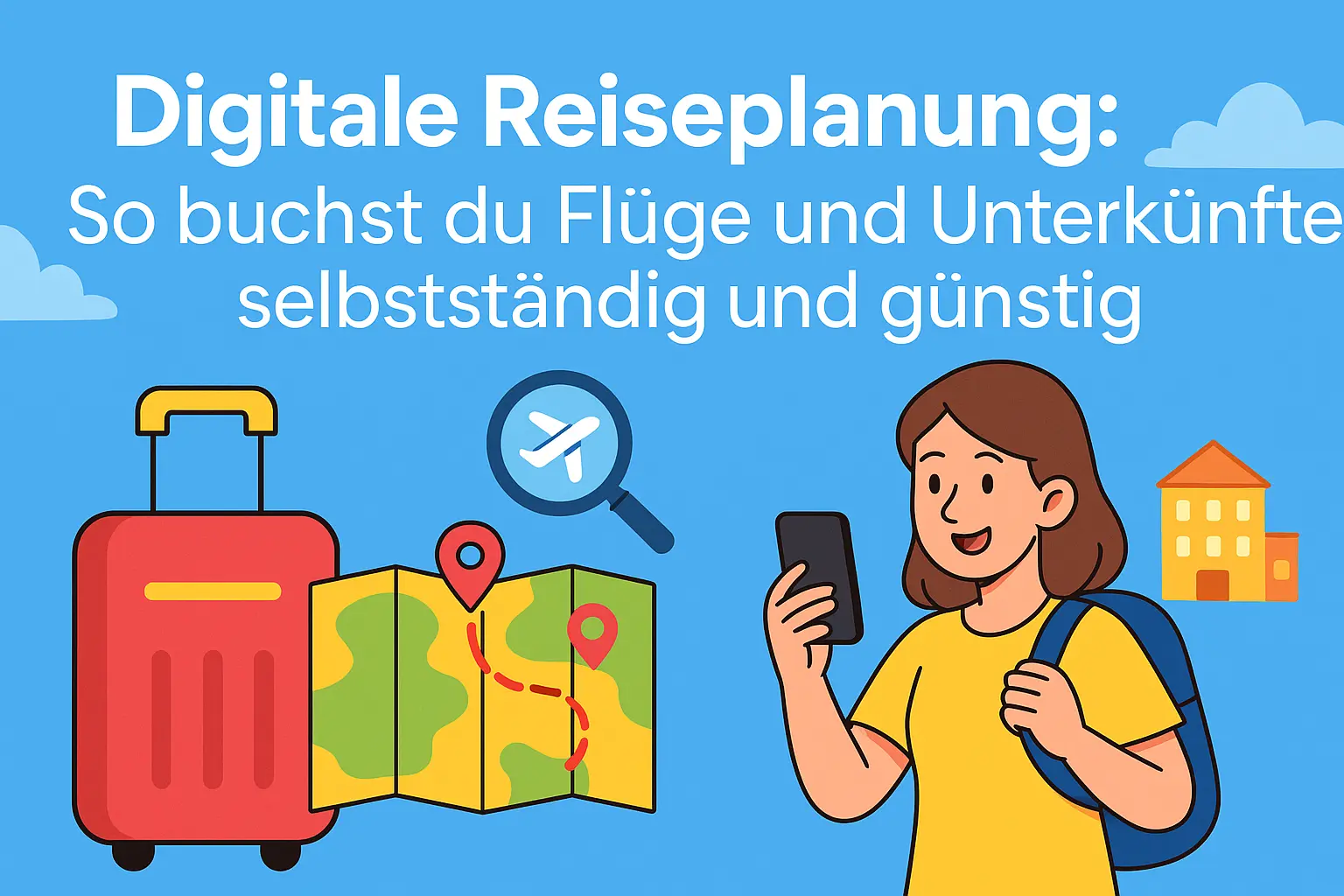 Digitale Reiseplanung: So buchst du Flüge und Unterkünfte selbstständig und günstig