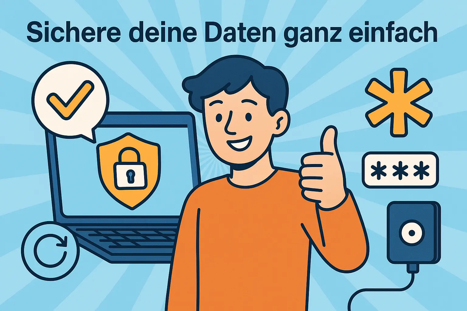 Sichere deine Daten ganz einfach